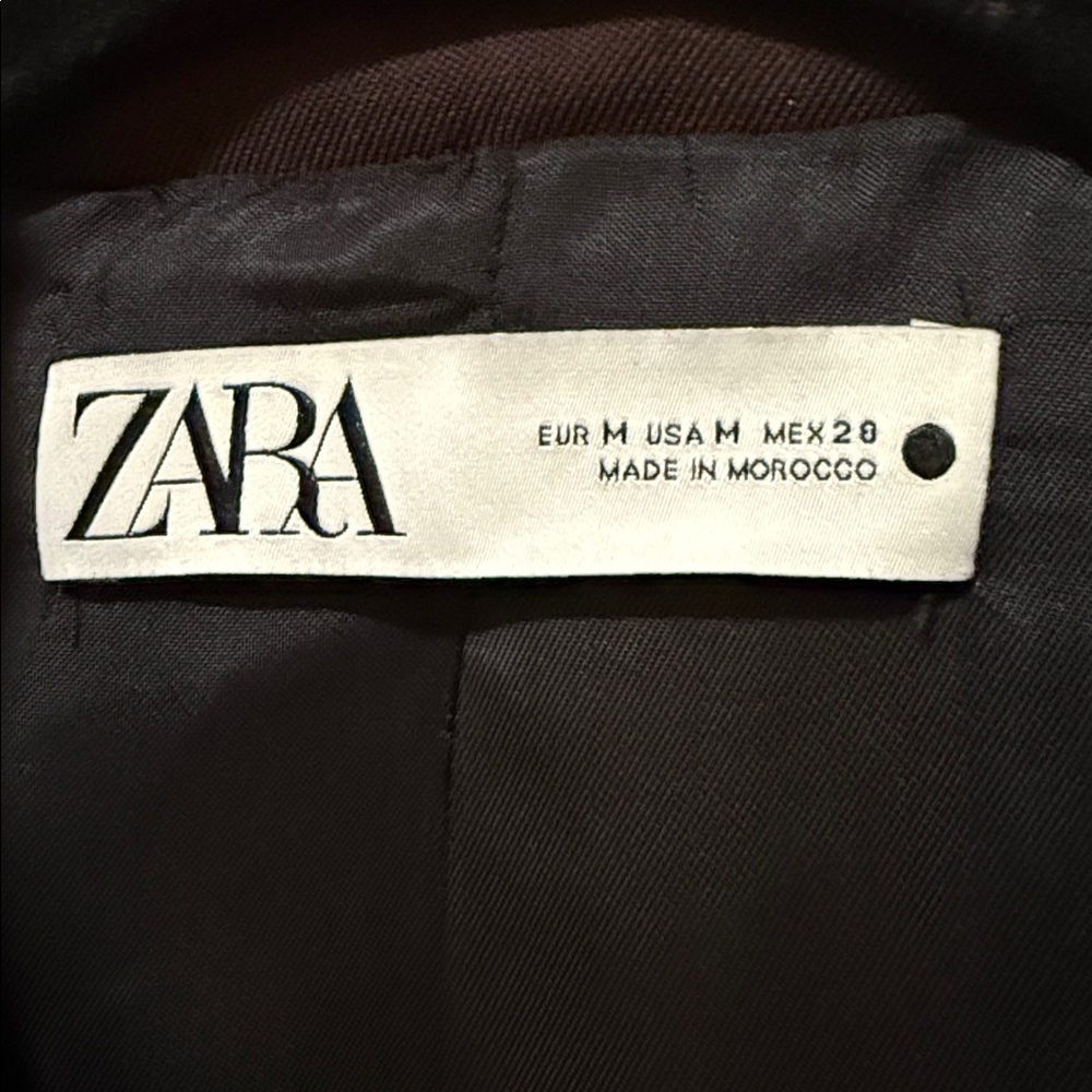 Zara Women‘s Dark Brown Tailored Blazer - Picture 3 of 6